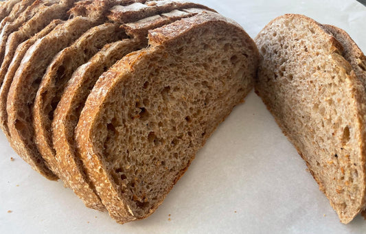 100% Whole Wheat Sourdough Bread