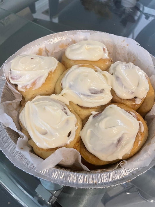 Maple Syrup Caramel Sourdough Cinnamon Rolls