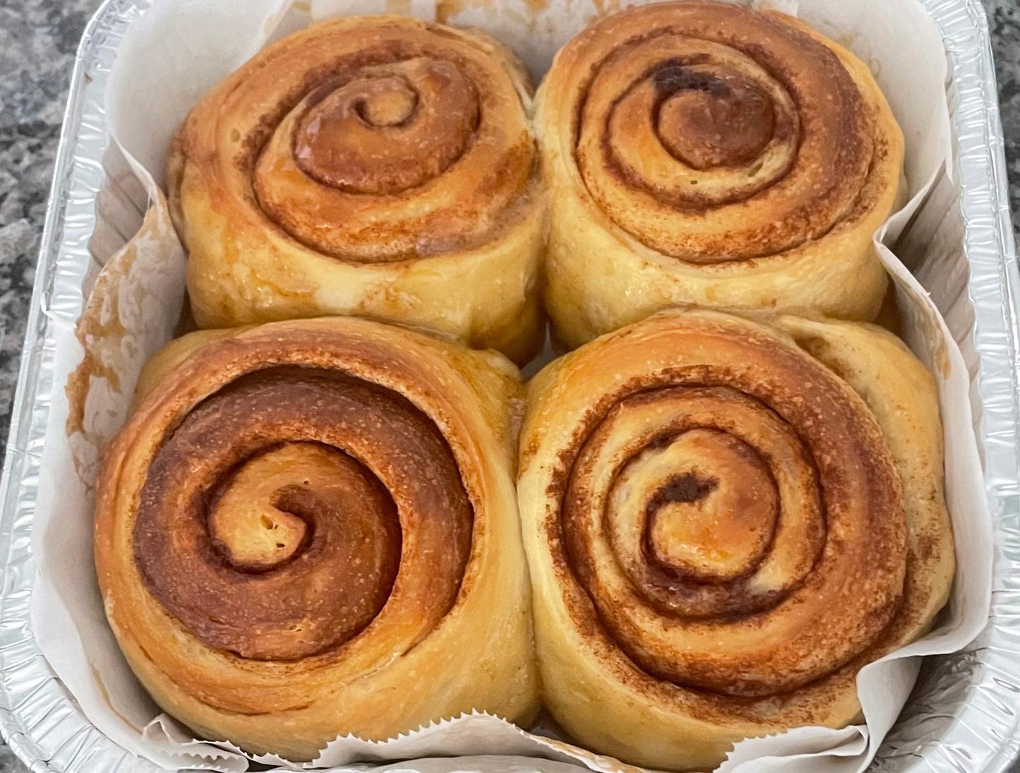 Maple Syrup Caramel Sourdough Cinnamon Rolls