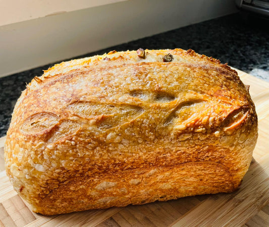 Green Olive & Garlic Sourdough