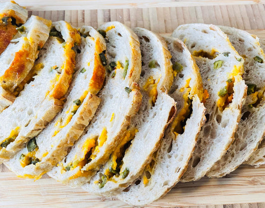 Jalapeno Cheddar Sourdough Bread